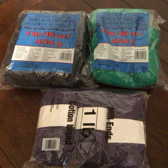 Cotton yarn (Black, purple and Green) - Picture 1 of 1